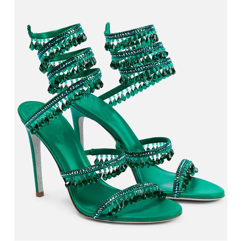 Women'S Shoes Peep Toe - Sandalias de tacón de aguja con