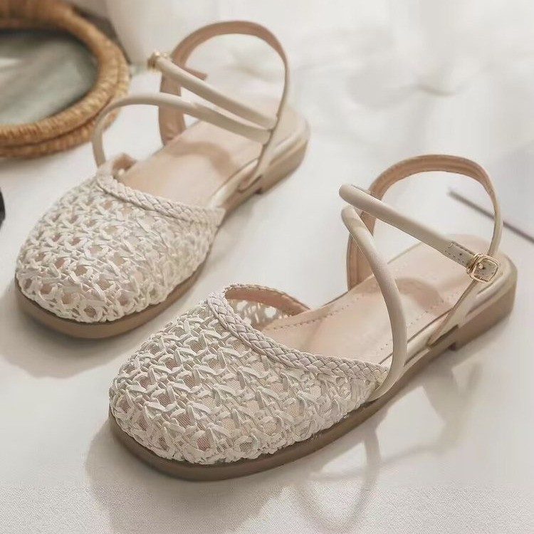 Shoes Women Pumps - Sandalias de tacón grueso estilo francés