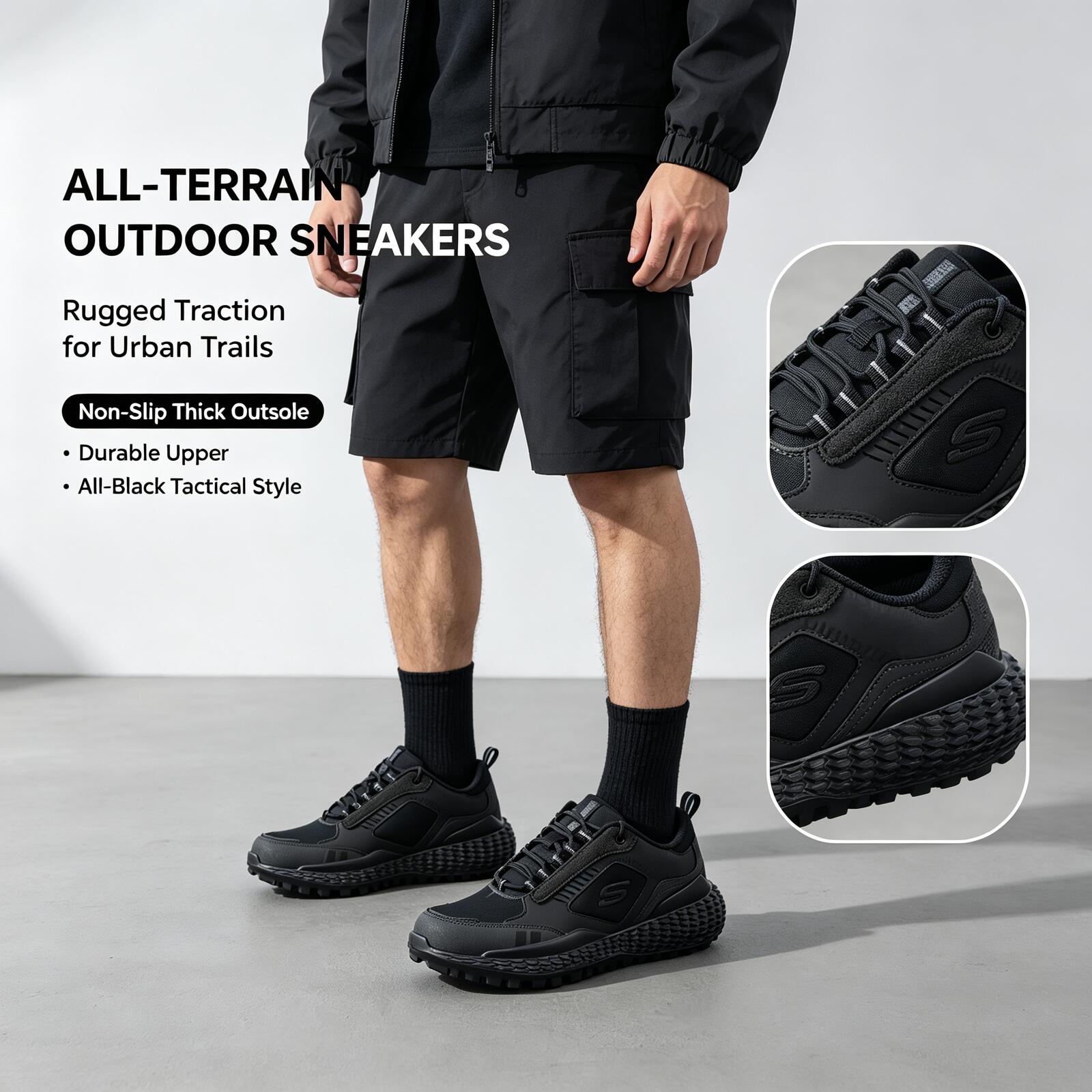 Women Shoes Skechers - Zapatillas Deportivas Skechers Negras para Todo