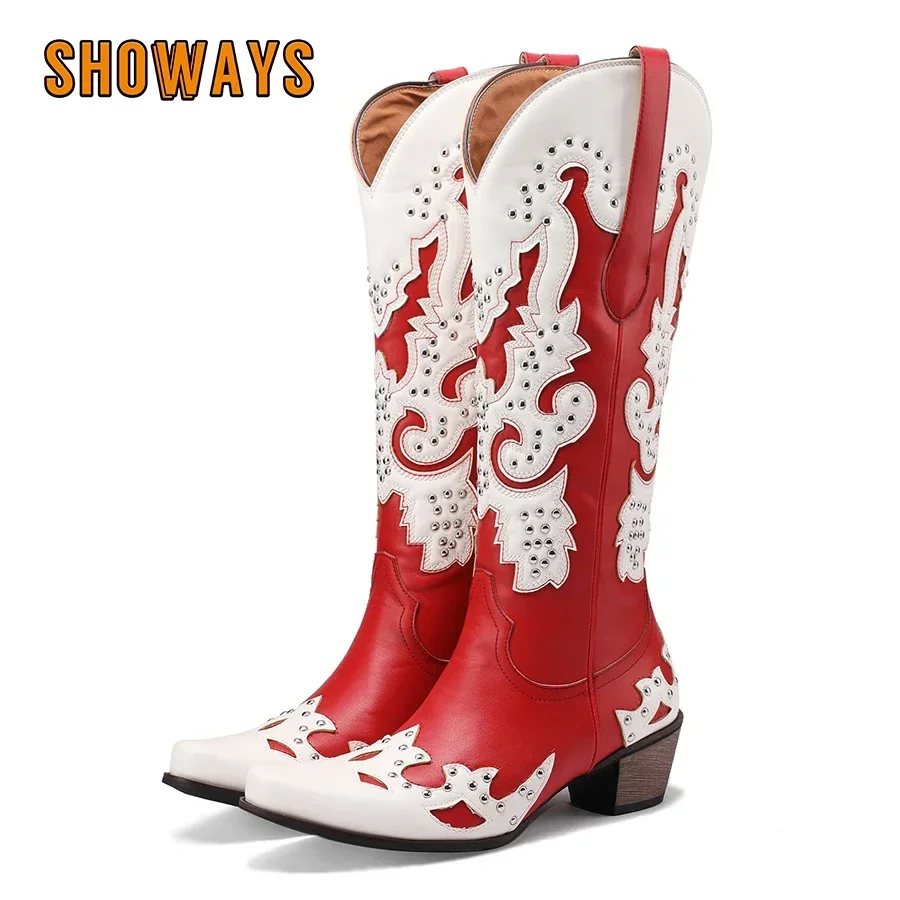 Western Cowgirl Boot - Botas Altas de Vaquera para Mujer,