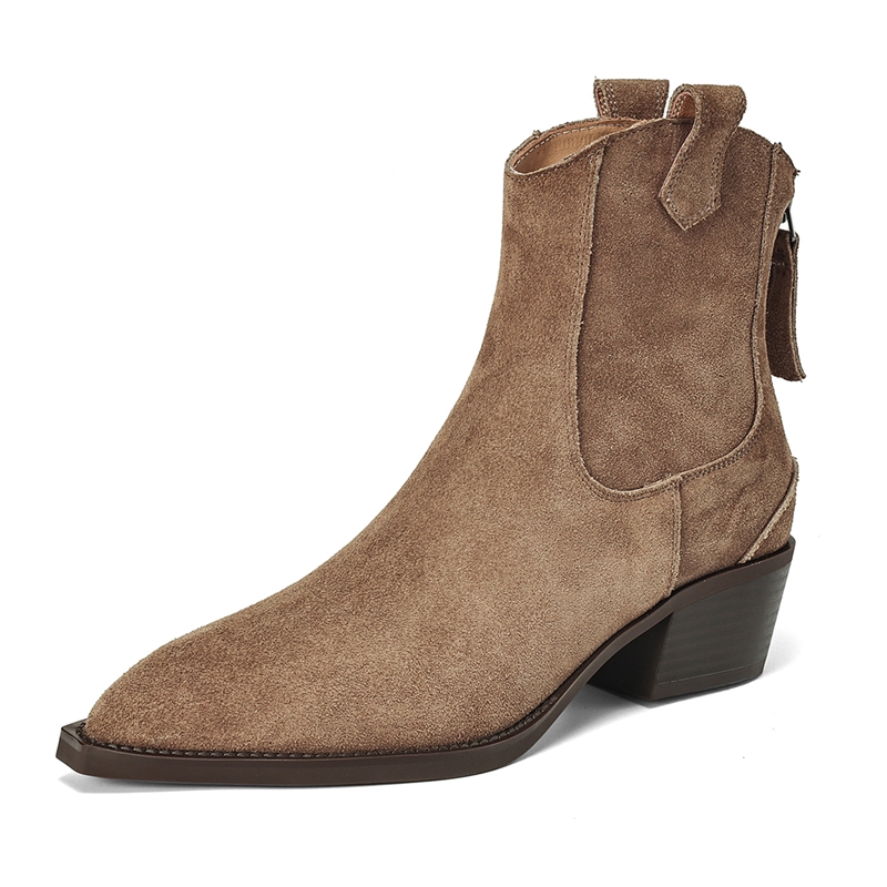 Western Cowgirl Boot - Botas de tobillo para mujer AIYUQI