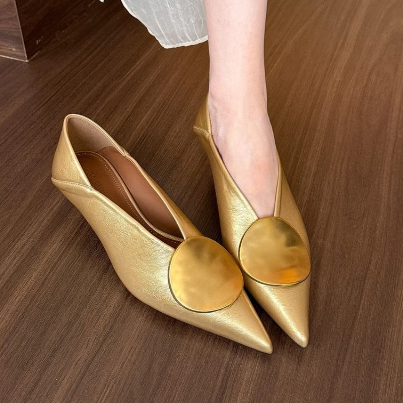 Women Shoes Heels - 2025 Primavera Verano calzado con punta