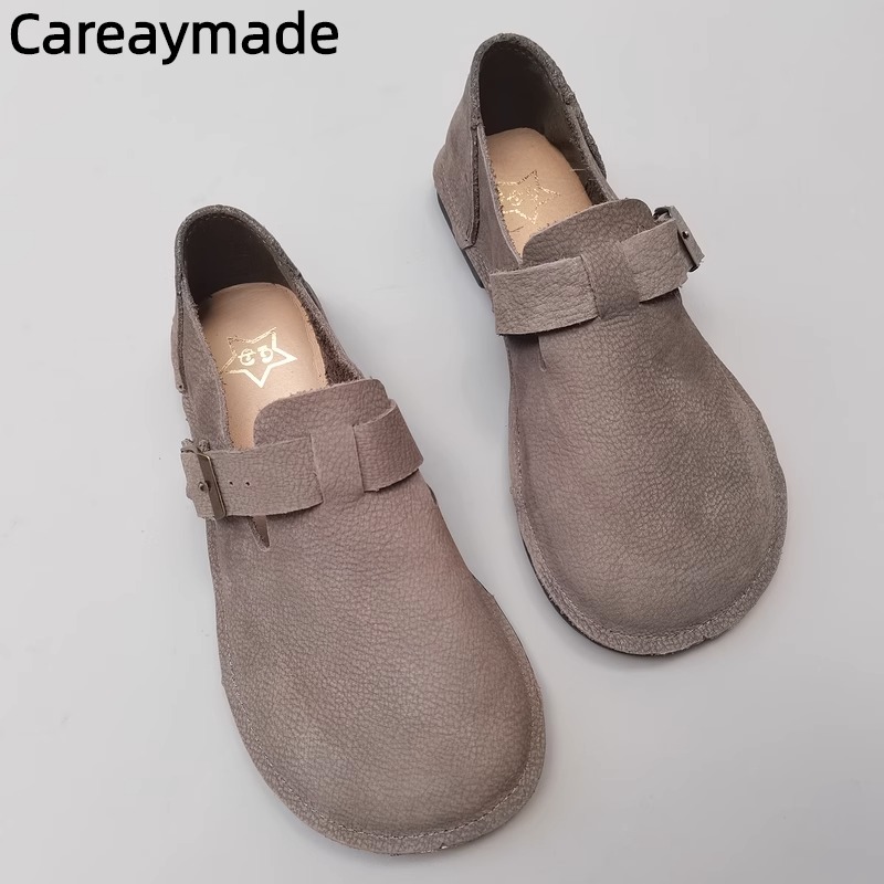 Women Shoes For Big Feet - Careaymade-zapatos de piel auténtica para mujer,