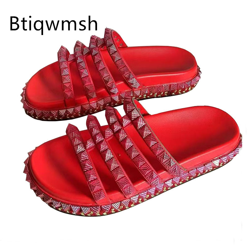 Women'S Shoes Red Bottoms - Sandalias de gladiador con tachuelas y