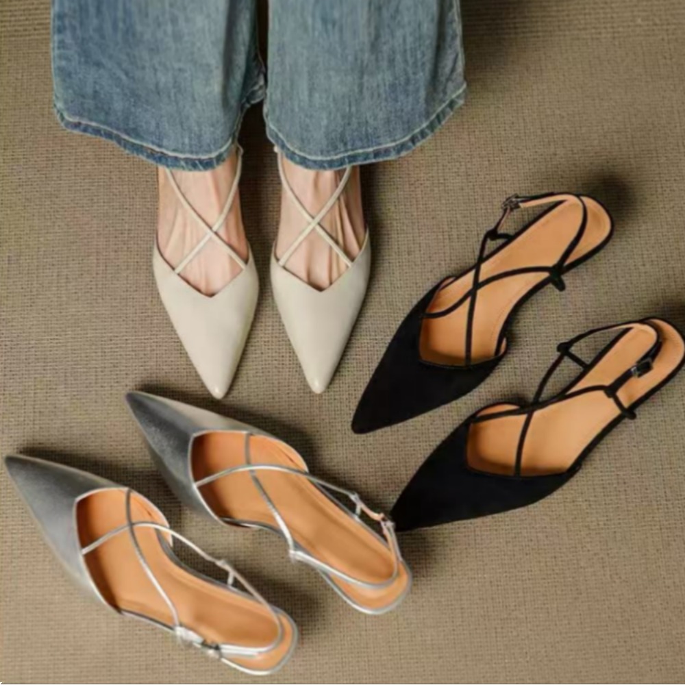 Women Shoes Formal - Zapatos de Tacón Bajo con Punta
