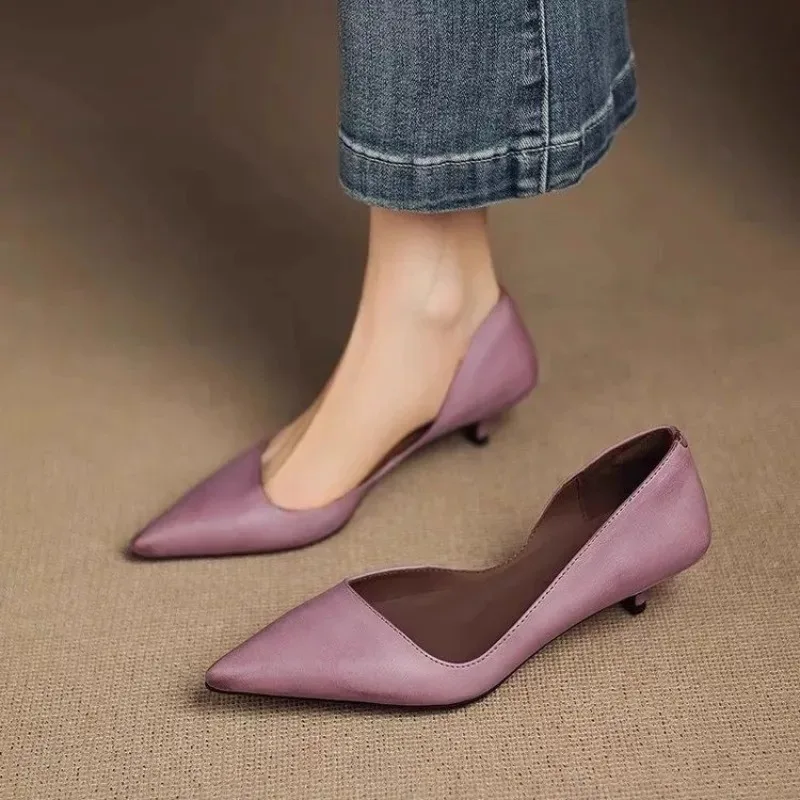 Shoes Women Pumps - Tacones de aguja con punta estrecha