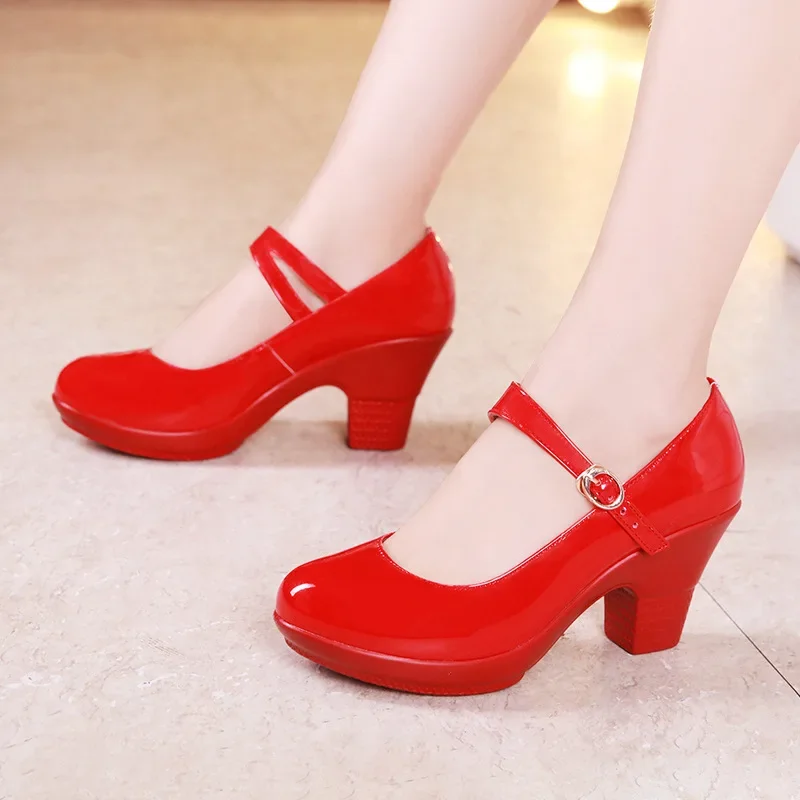 Women'S Shoes Red Bottoms - Zapatos de tacón medio tipo Mary