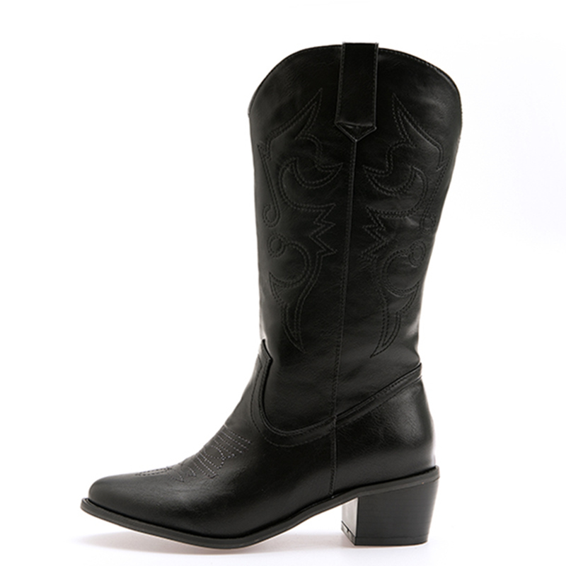 Western Cowgirl Boot - Botas clásicas a media pantorrilla para