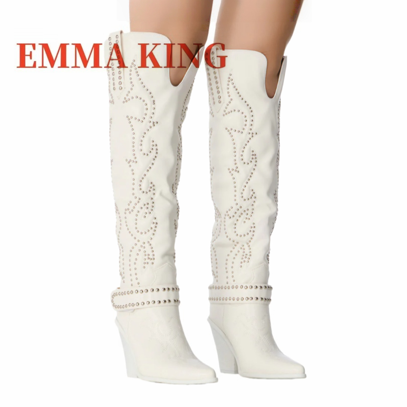 Western Cowgirl Boot - Botas altas hasta la rodilla con