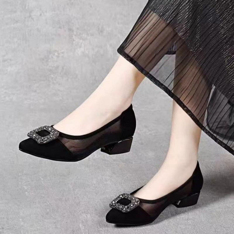 Shoes Women Pumps - Elegantes Zapatos de Tacón Cuadrado con