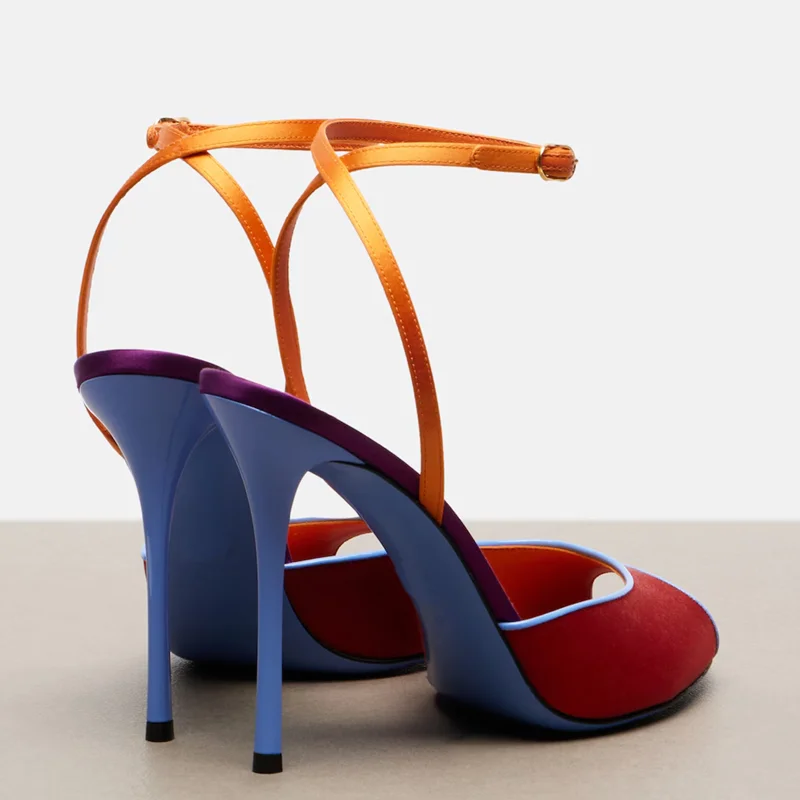 Sandalias de Satén con Punta A - Women'S Shoes Peep Toe reseña y precio