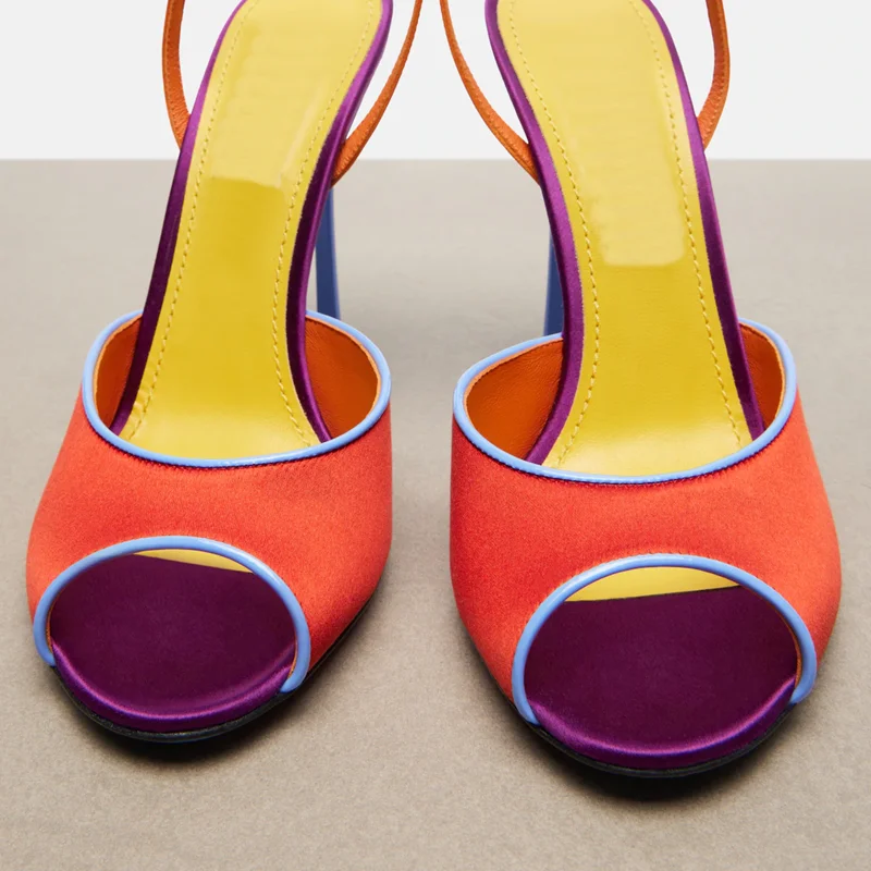 Sandalias de Satén con Punta A - Women'S Shoes Peep Toe reseña y precio