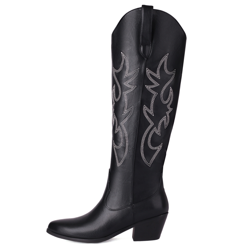 Botas blancas hasta la rodilla - Western Cowgirl Boot reseña y precio