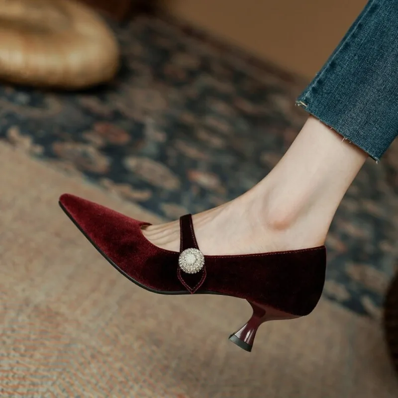 Zapatos Mary Jane con punta pu - Shoes Women Pumps reseña y precio