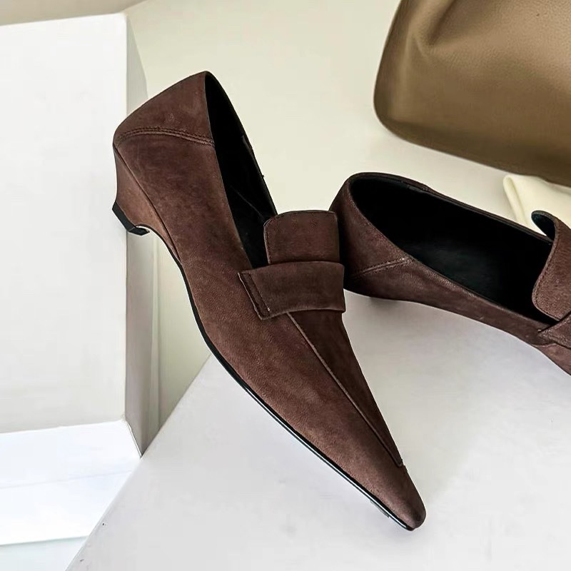 Zapatos de tacón bajo con punt - Women Shoes Formal reseña y precio
