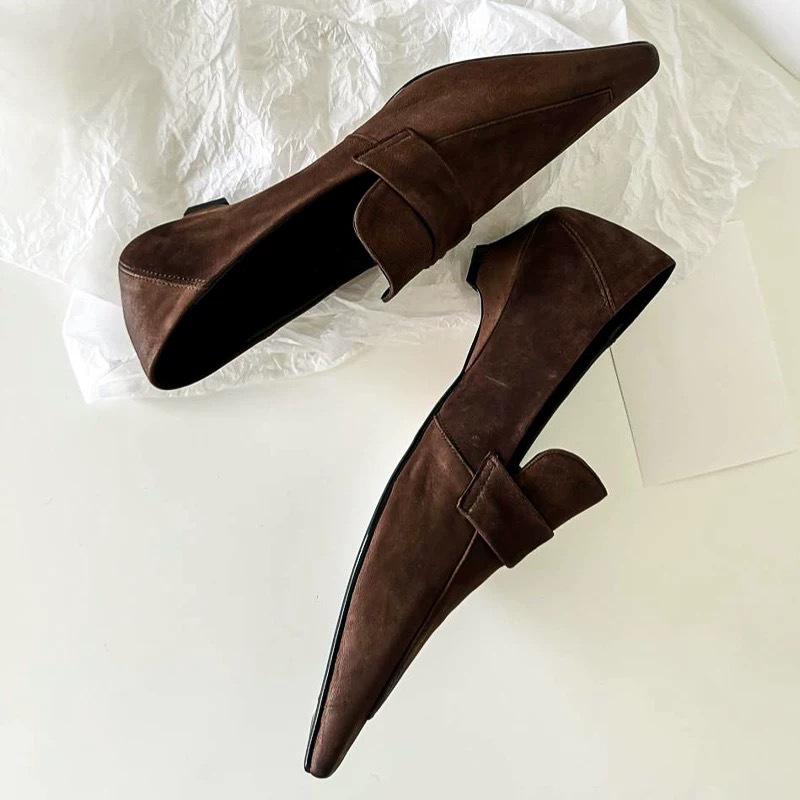 Zapatos de tacón bajo con punt - Women Shoes Formal reseña y precio