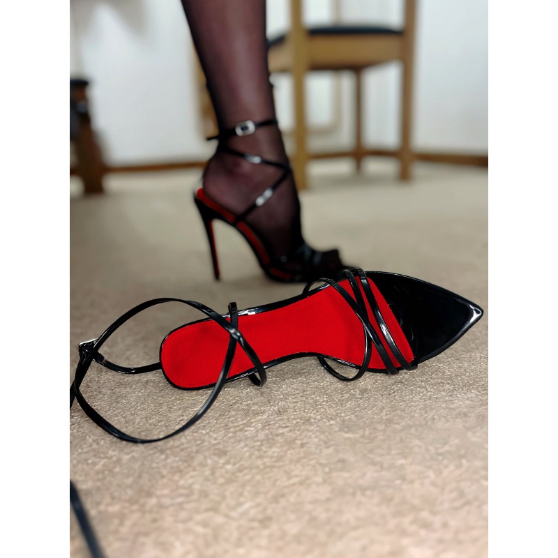 Sandalias de tacón fino con pu - Women'S Shoes Red Bottoms reseña y precio