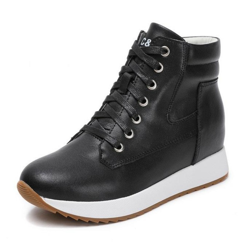 Botines tobilleros de piel aut - Platform Sneakers Chunky reseña y precio