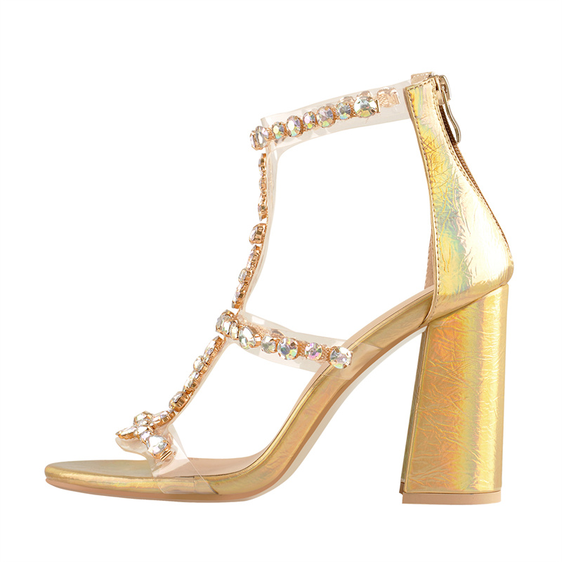 Onlymaker Sandalias de gladiad - Clear Strap Heel reseña y precio