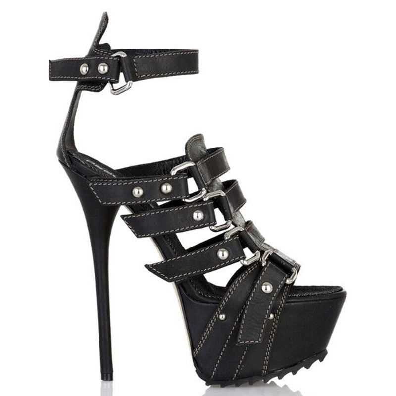 Sandalias de Plataforma con Ti - Women'S Shoes Peep Toe reseña y precio