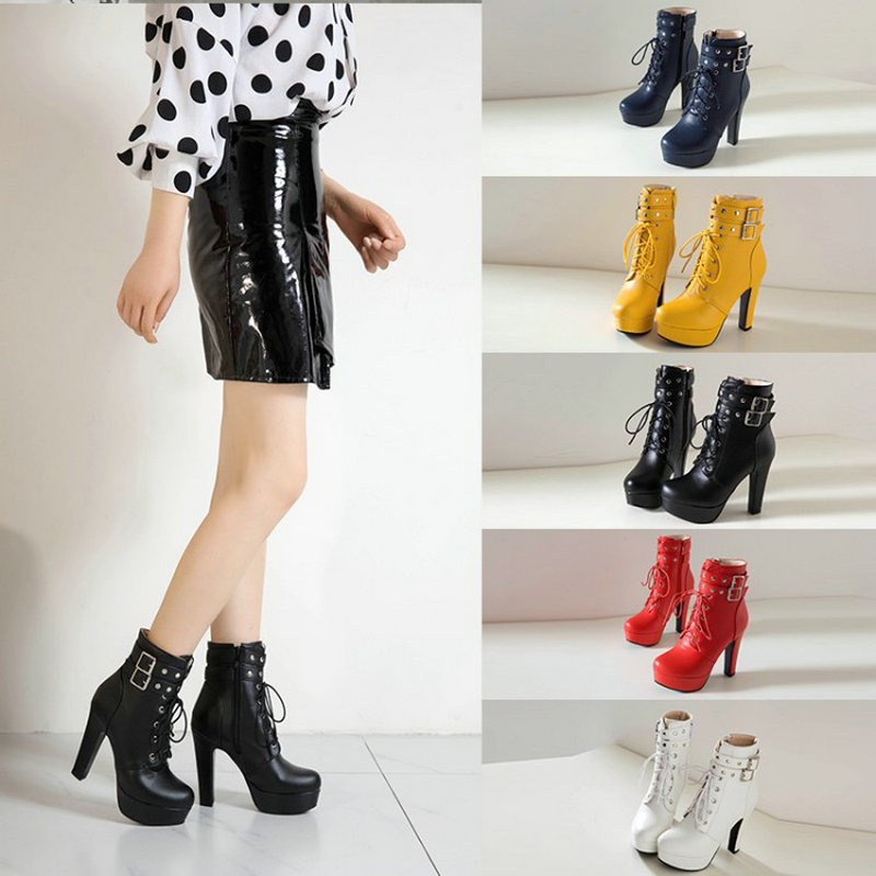 Botines tobilleros de tacón al - Women Shoes For Big Feet reseña y precio