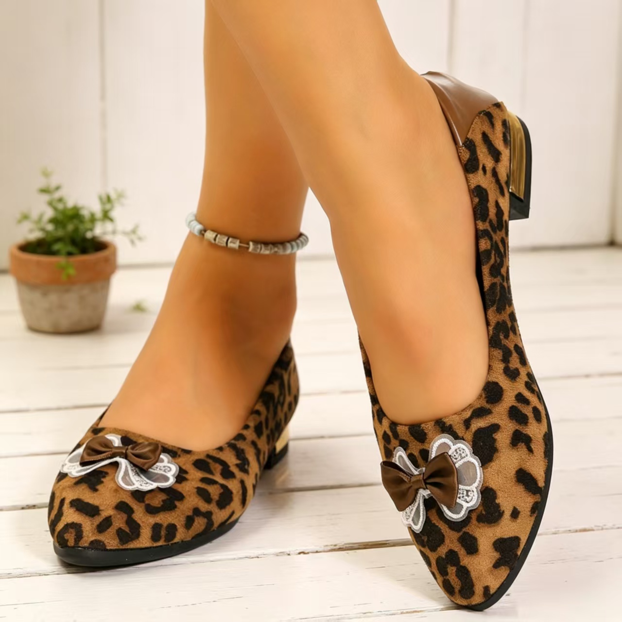 Zapatos de tacón bajo con punt - Women Shoes Heels reseña y precio
