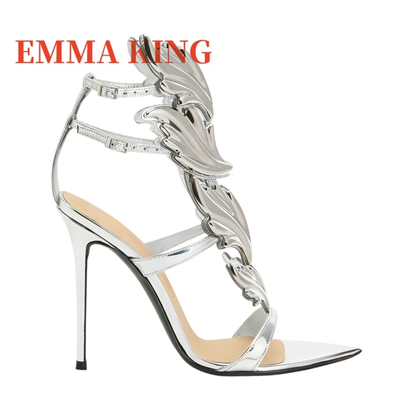 Sandalias de tacón alto metáli - Metallic Heel Sandal reseña y precio