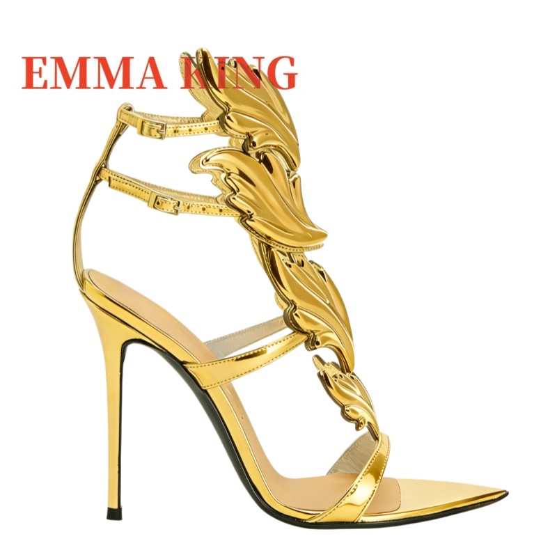 Sandalias de tacón alto metáli - Metallic Heel Sandal reseña y precio