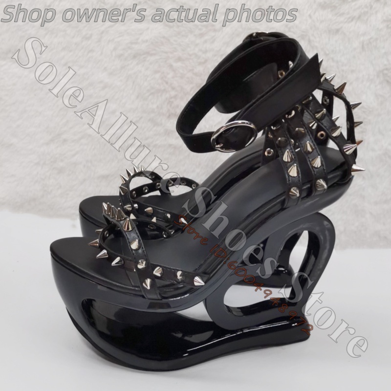 Sandalias de cuña rosa fucsia  - Metallic Heel Sandal reseña y precio