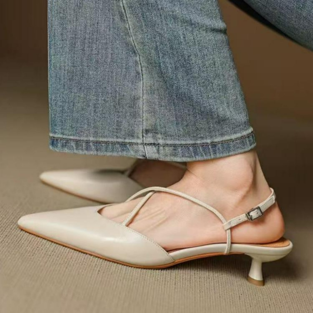 Zapatos de Tacón Bajo con Punt - Women Shoes Formal reseña y precio