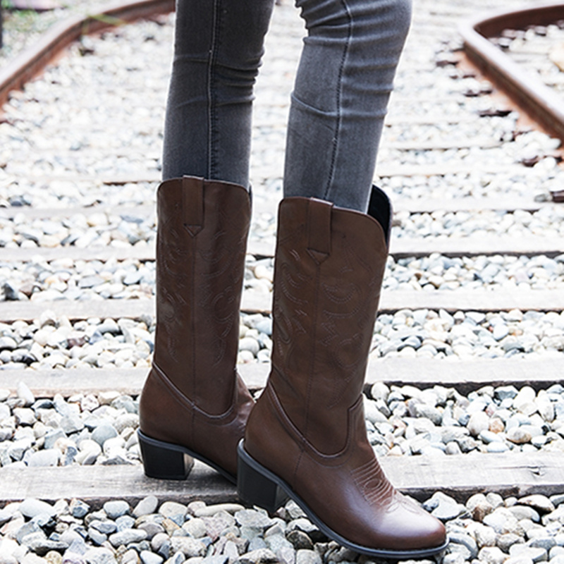 Botas clásicas a media pantorr - Western Cowgirl Boot reseña y precio