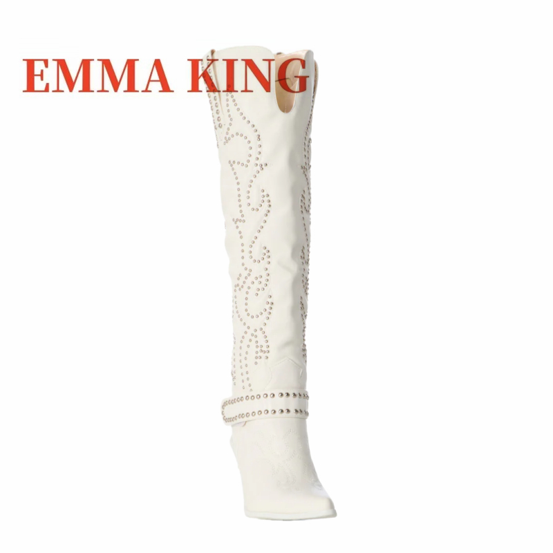 Botas altas hasta la rodilla c - Western Cowgirl Boot reseña y precio